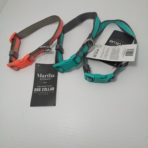 Martha Stewart Nylon Dog Collar Sz Small NWT - Picture 1 of 14